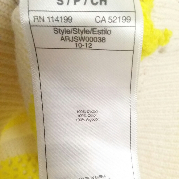 Roxy striped open knit high low sweater - Picture 7 of 7